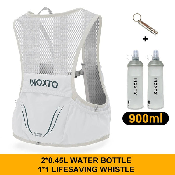 SwiftRun Trailrunweste – Leichte Laufweste mit 2 Soft Flaschen