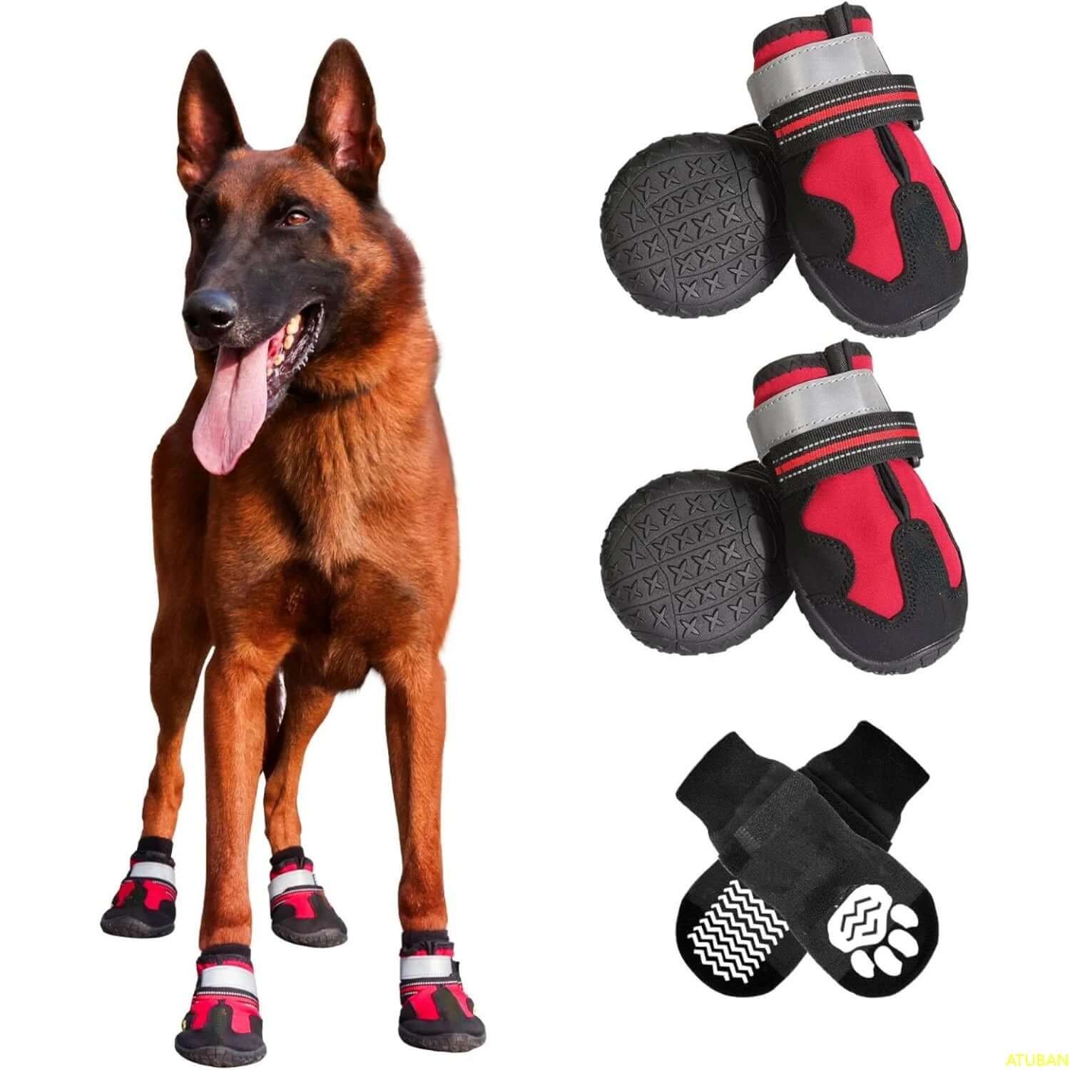 Wasserdichte Antirutsch-Hundestiefel - Optimale Schutz