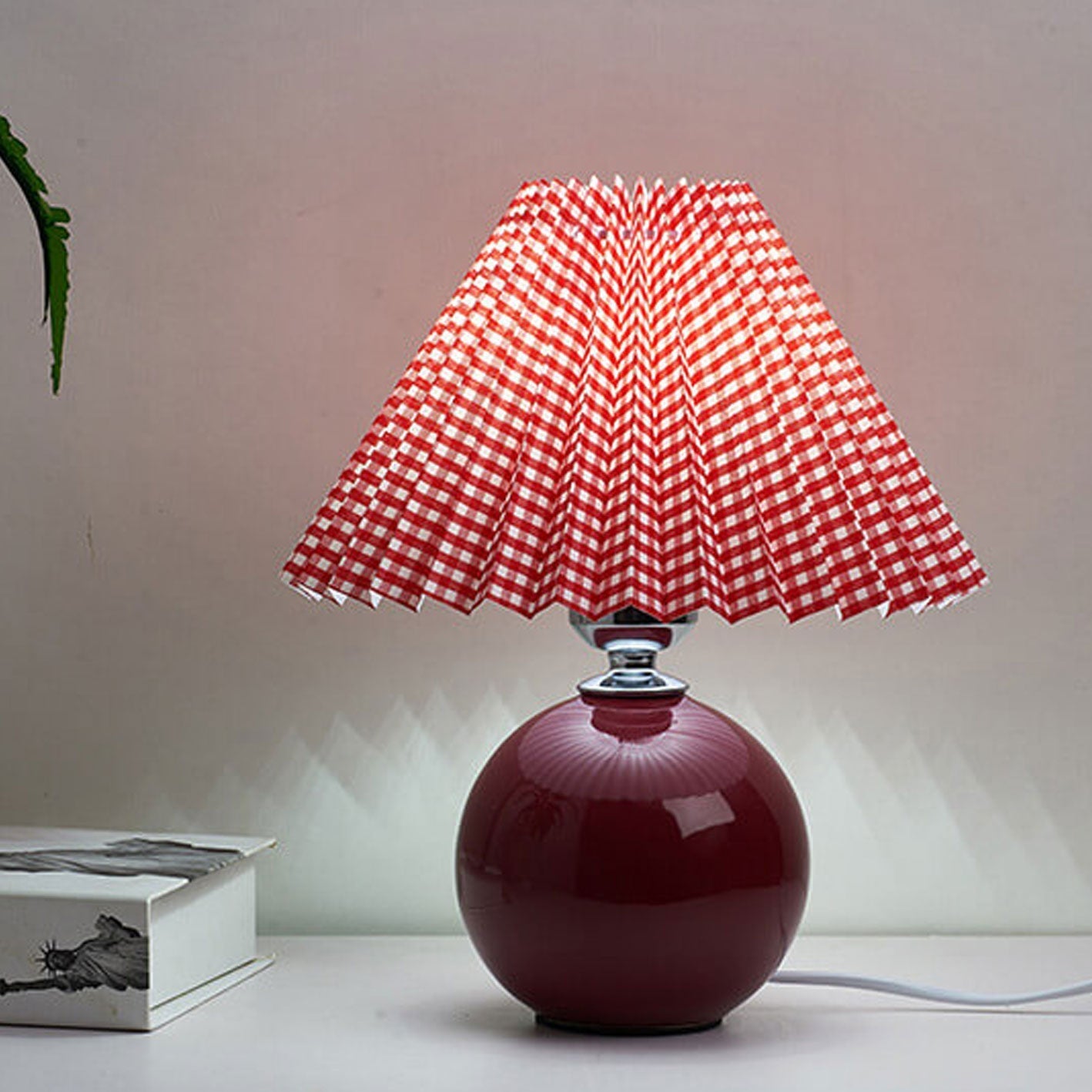 Nordic Ceramic Pleated Table Light | 1-Lampe