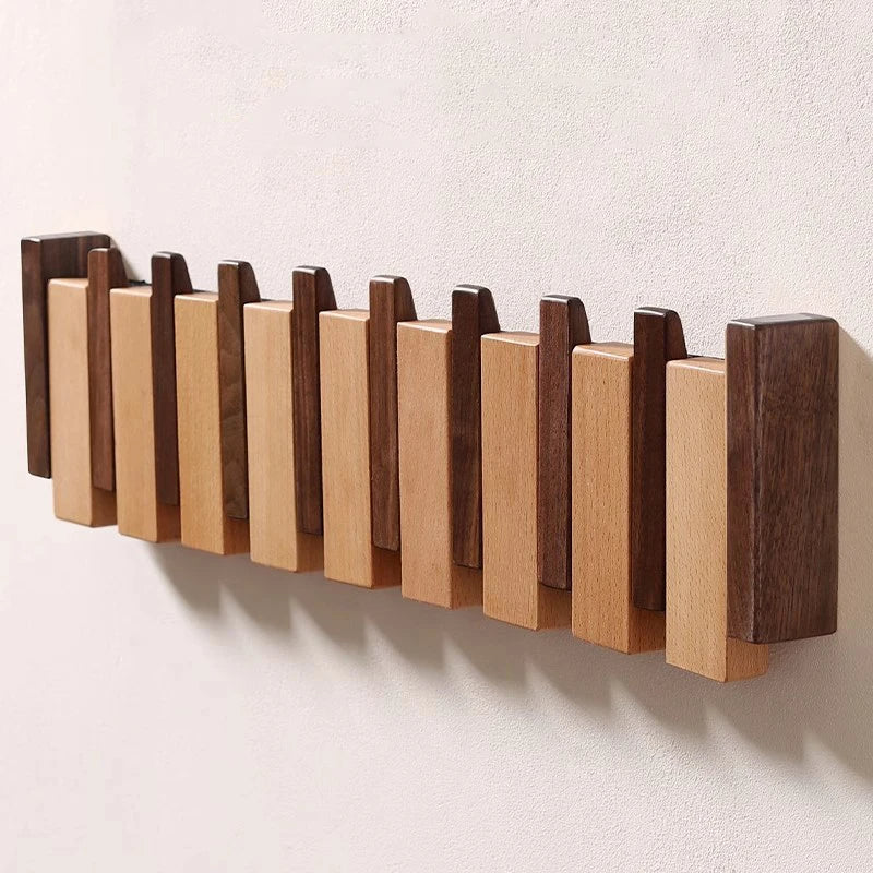 Handgefertigter Klavier-Kleiderständer | Luxuriöses Wandgarderobe Design