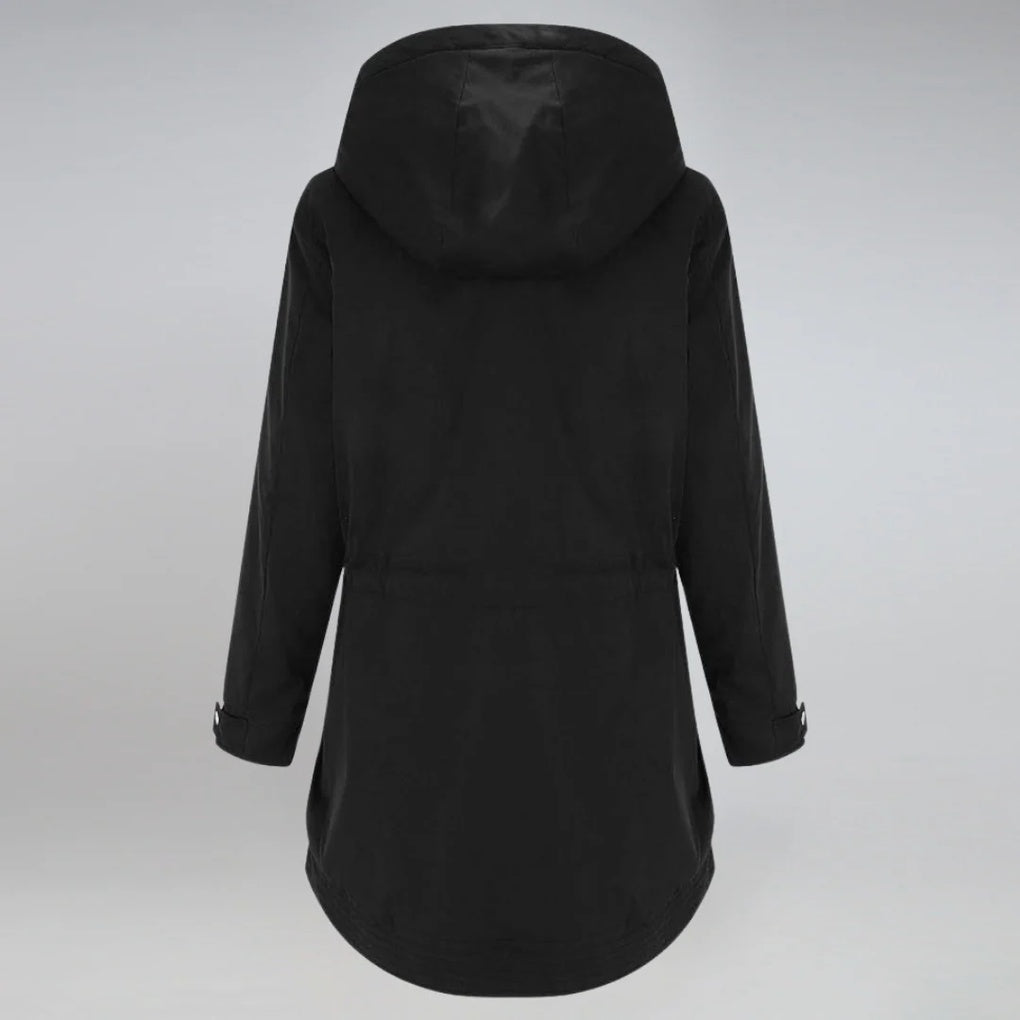 ArcticChic Damenparka – Wasserabweisende Winterjacke mit Verstellbarem Taillenzug und Warmer Fütterung