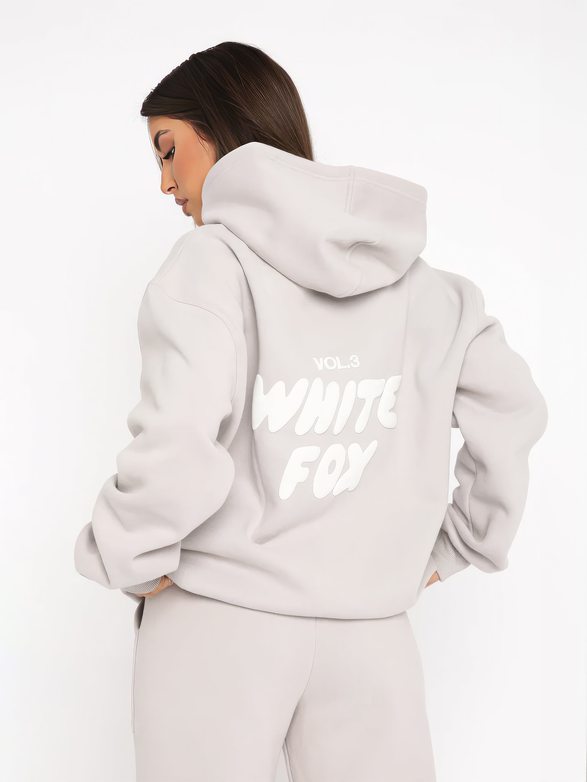 Vanio | Damen WhiteFox Trainingsanzug mit Kapuze