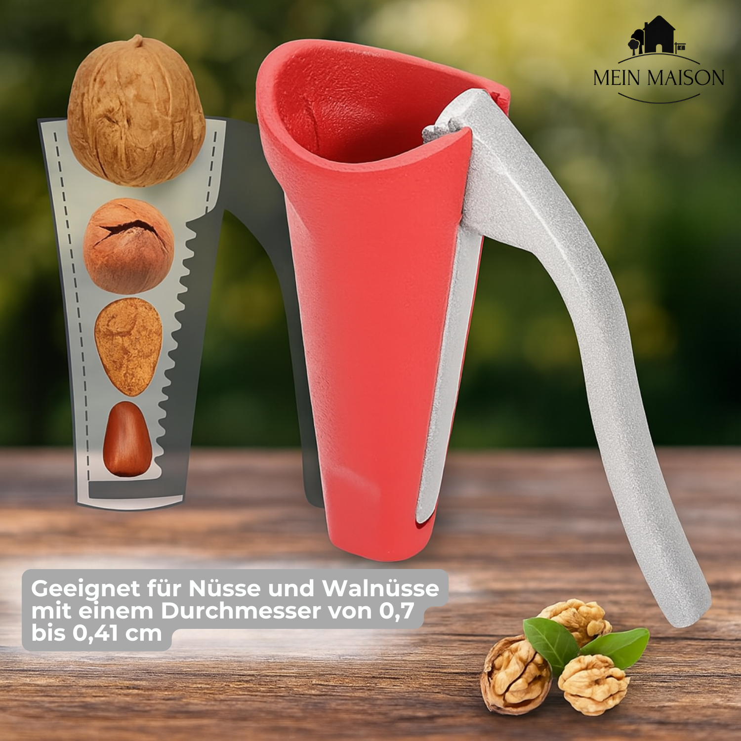 1+1 GRATIS NussMeister Nie Wieder Kraftaufwand Beim Nüsse Knacken