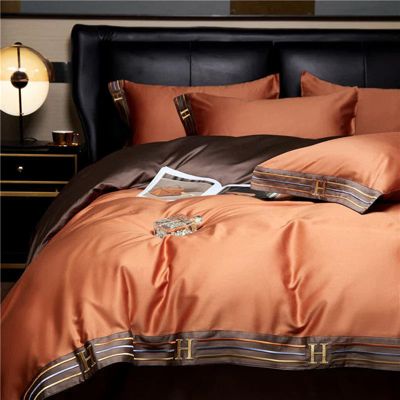 Deluxe Satin-Baumwoll Bettwäsche Set - Luxus für Ihr Schlafzimmer