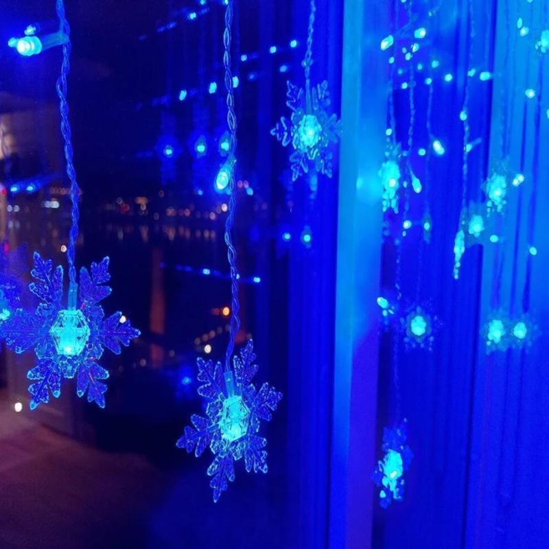 LED Weihnachtsvorhangbeleuchtung – Dekorative und Wiederverwendbare Festbeleuchtung