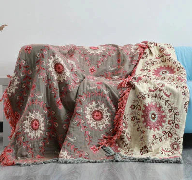 Umkehrbare Skandinavische Decke mit Vogeldesign
