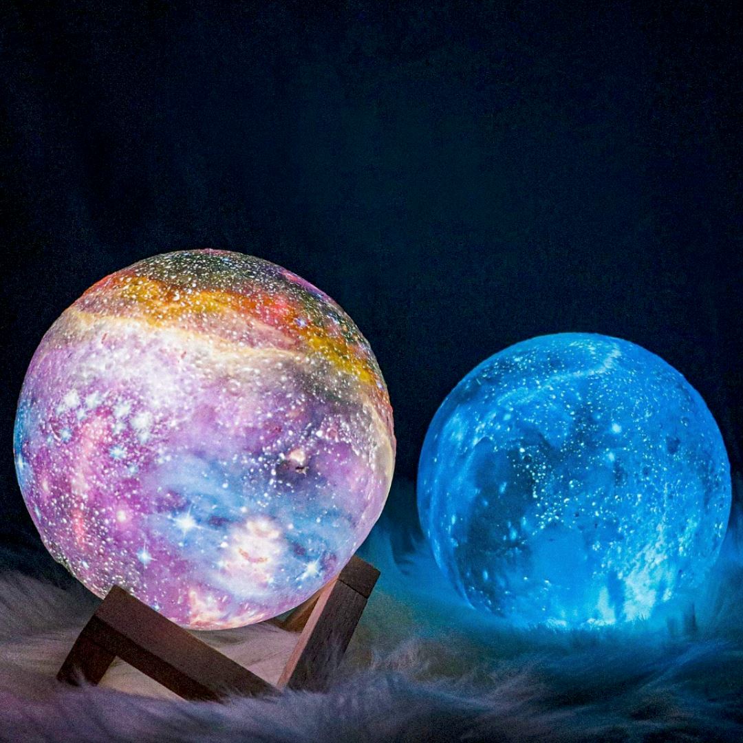 Asteria | Drahtlose 3D Mondlampe
