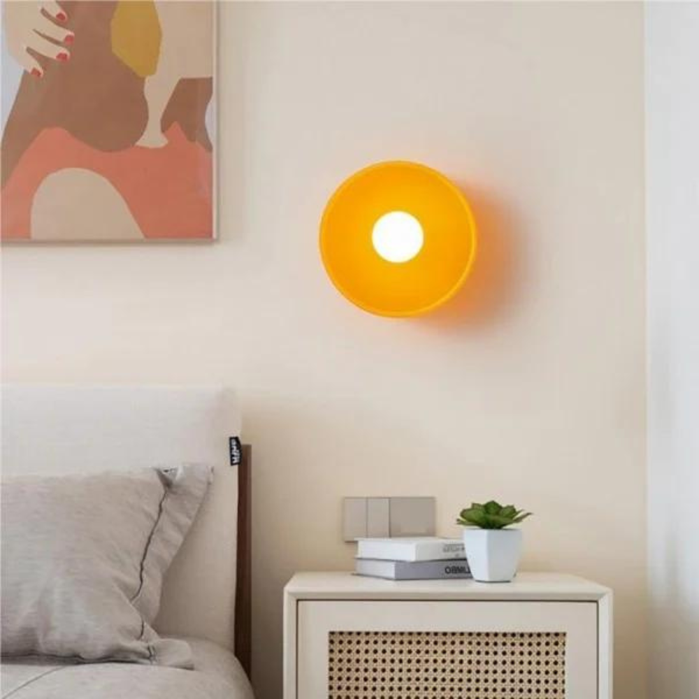 Nordic Glass Olive Disc Wand- & Deckenleuchte LED 1-Licht