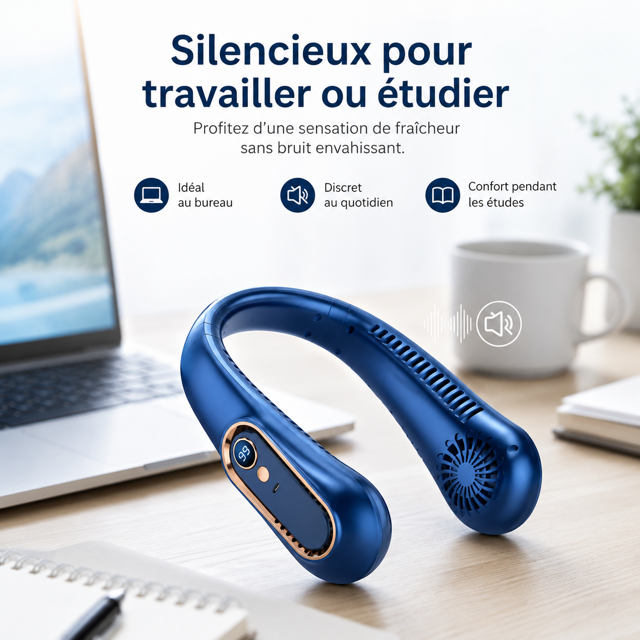 Nackenventilator - Leise & Tragbar