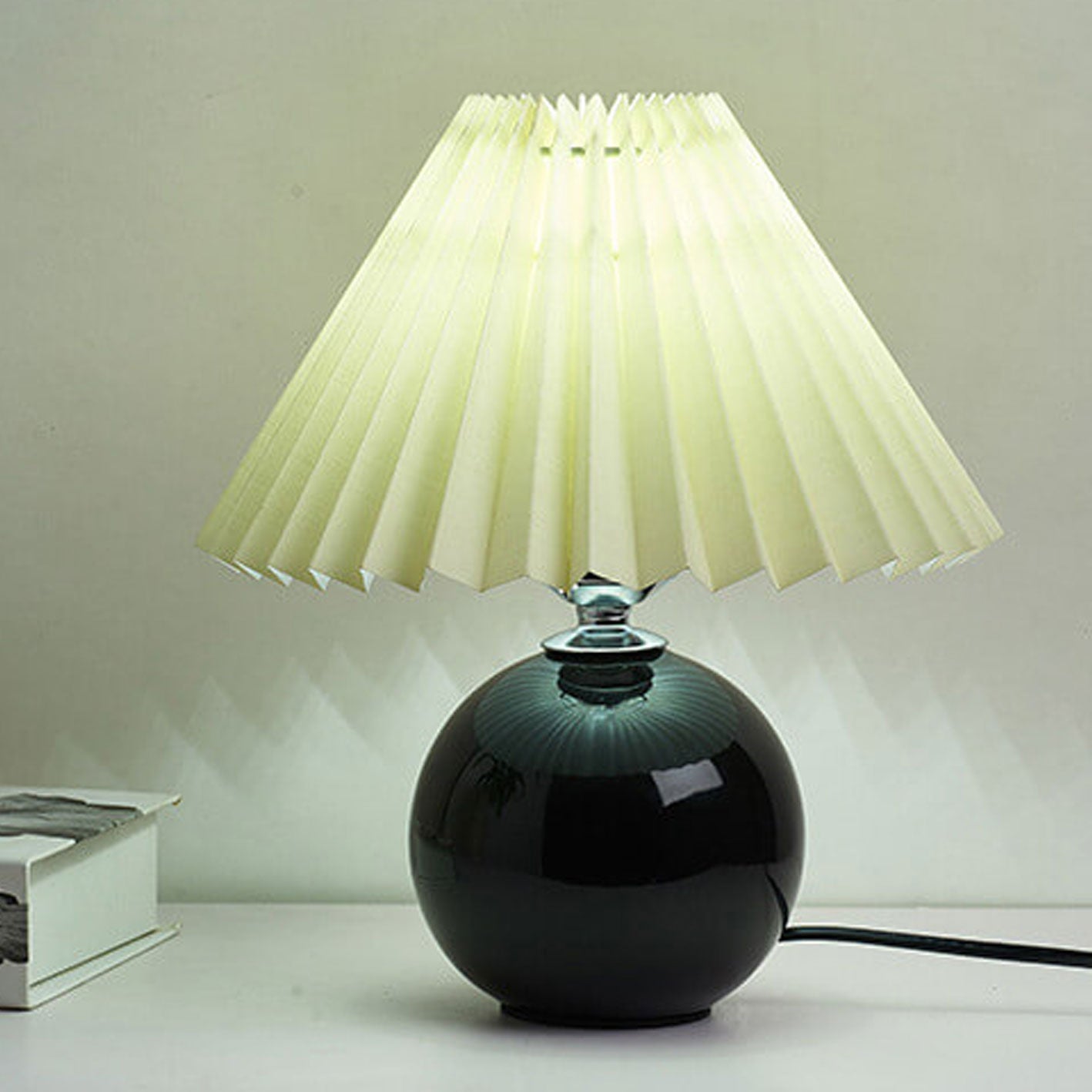 Nordic Ceramic Pleated Table Light | 1-Lampe
