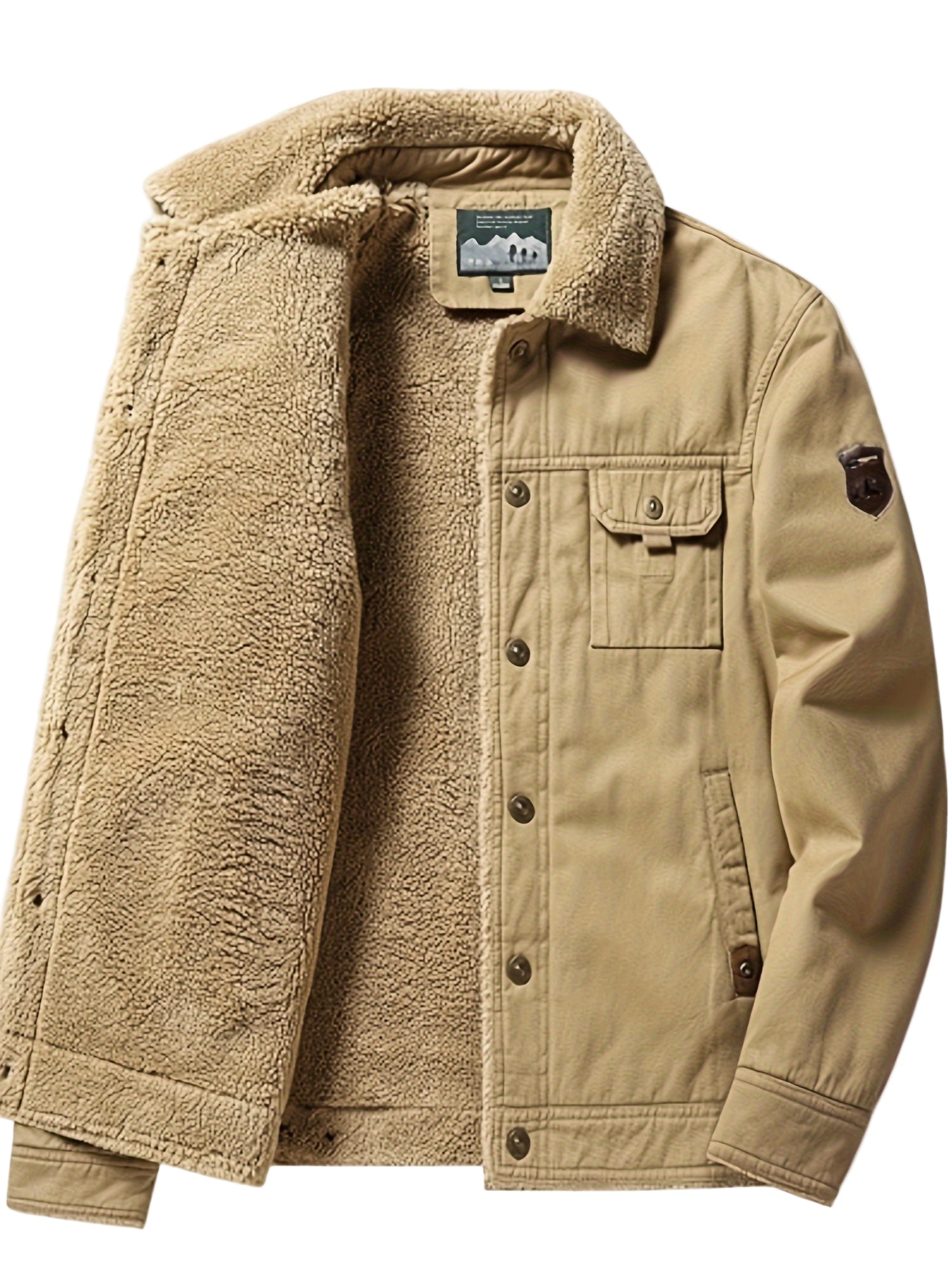NordHaven Winterjacke Herren – Warme wasserabweisende Jacke mit Futter