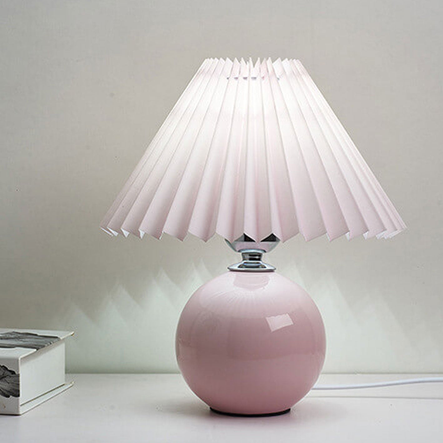 Nordic Ceramic Pleated Table Light | 1-Lampe