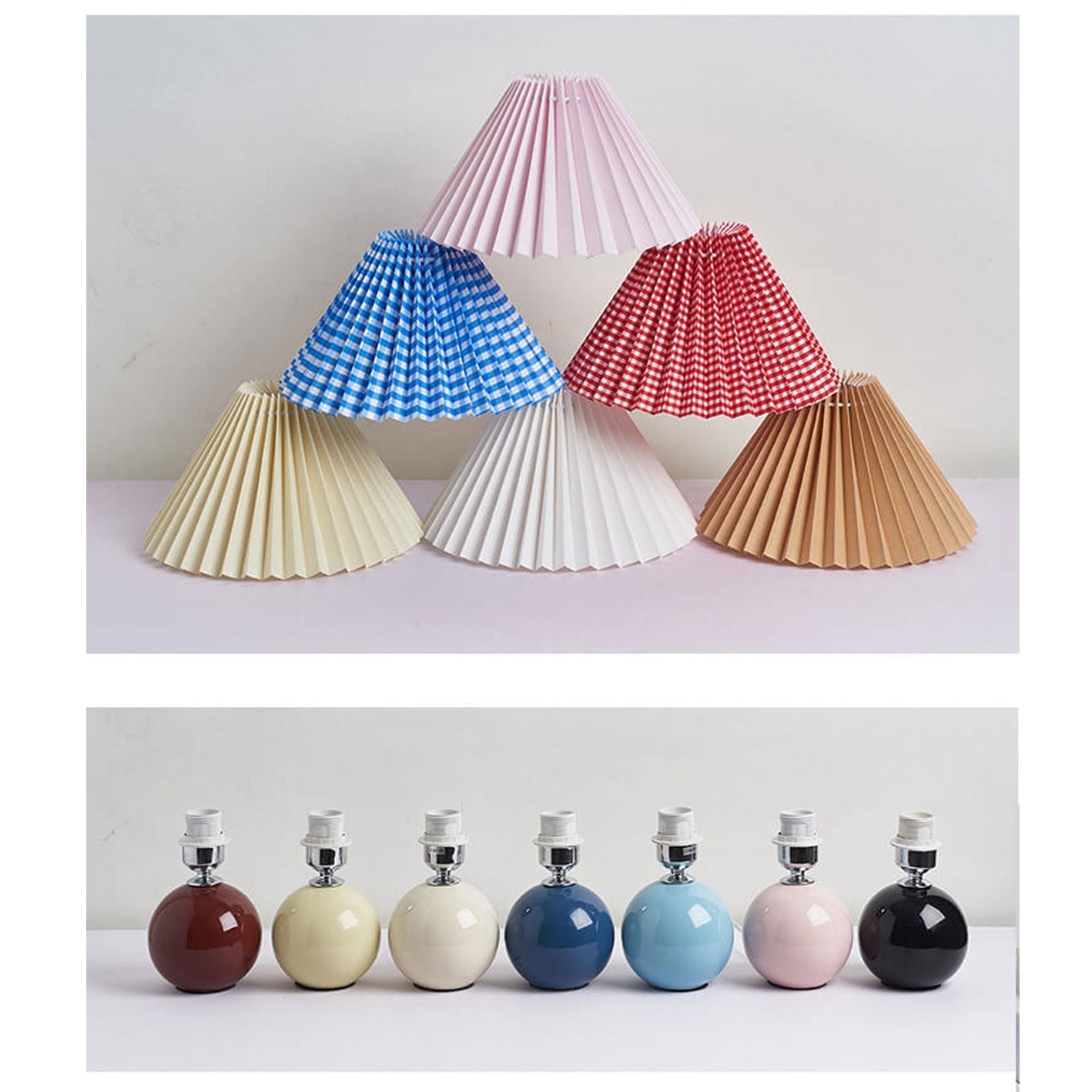 Nordic Ceramic Pleated Table Light | 1-Lampe