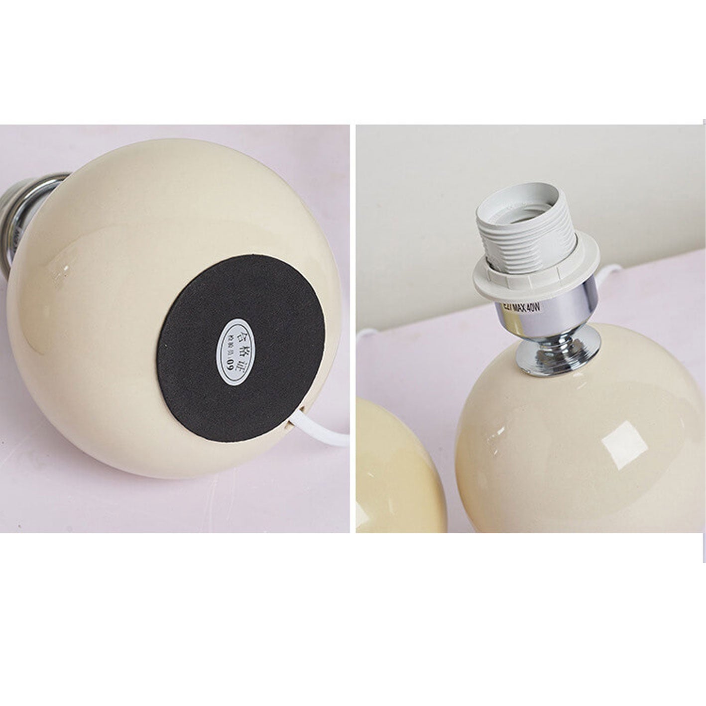Nordic Ceramic Pleated Table Light | 1-Lampe
