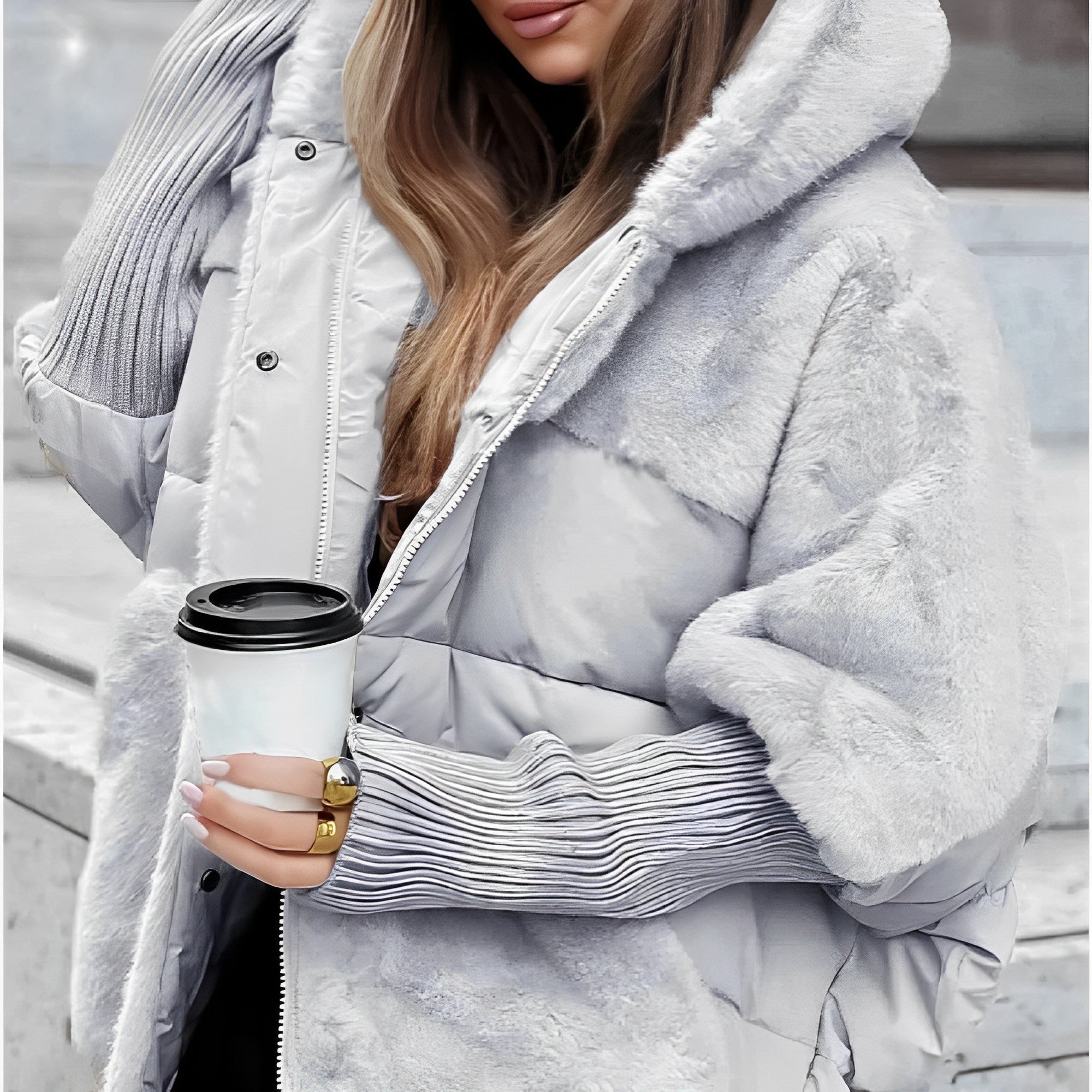Warme Daunenjacke mit Lockere Passform – Leichte Winterjacke für Stil und Komfort