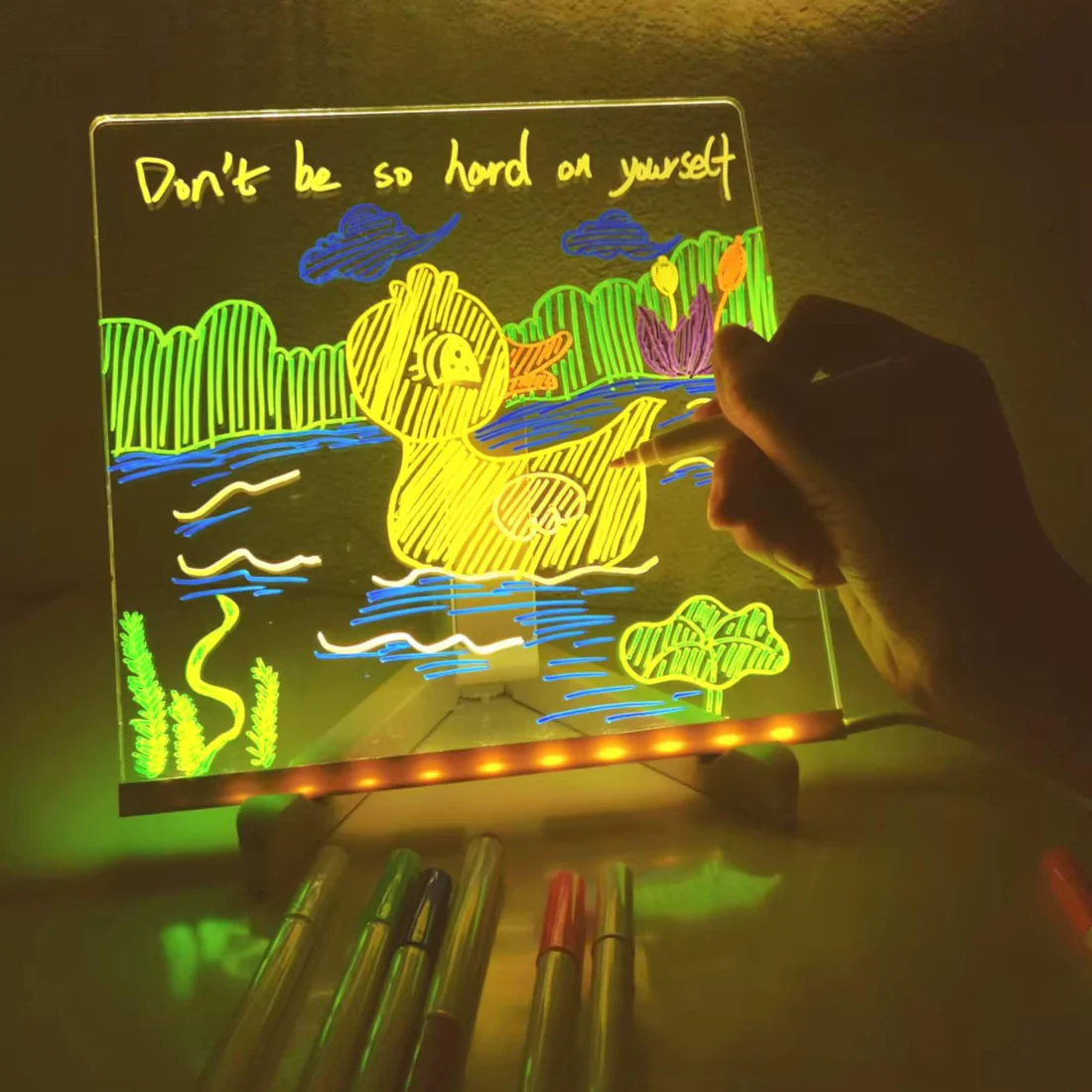 LumiArt LED-Zeichentafel | Kreative Zeichentafel für brillante Kunstwerke