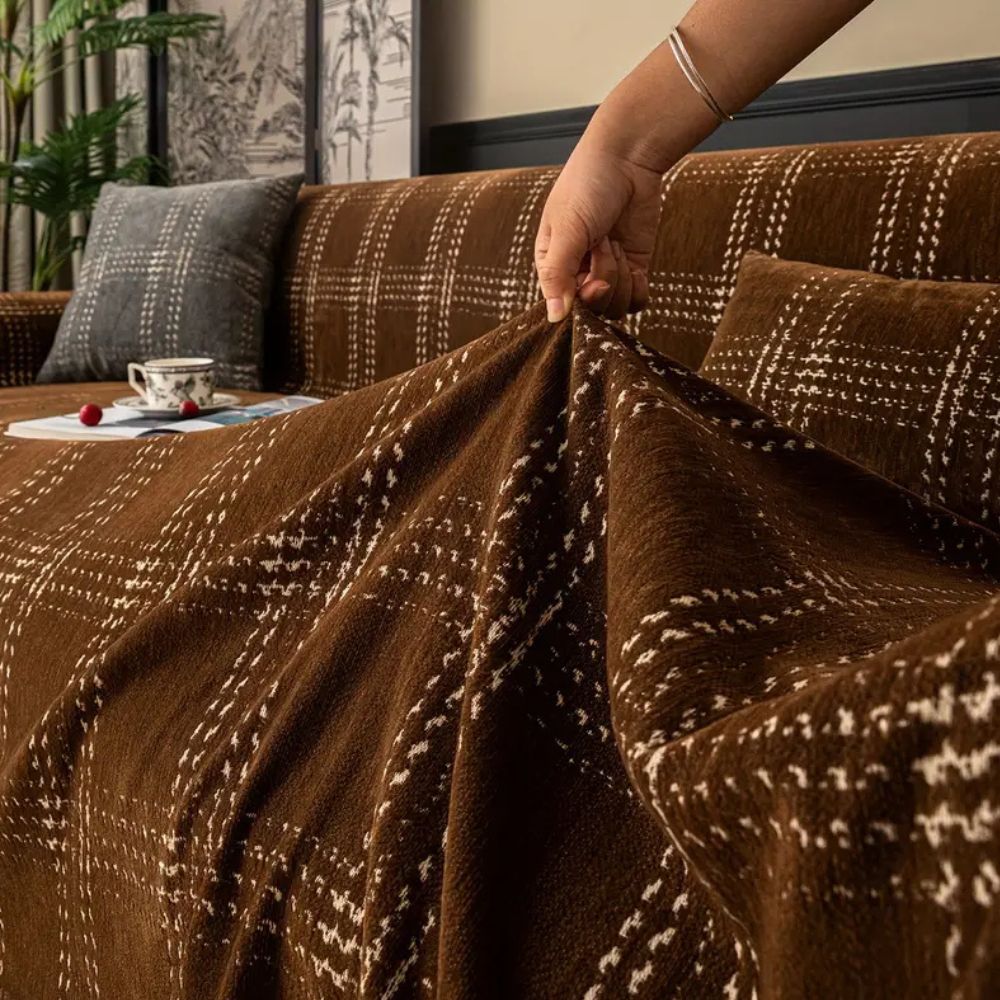 Bankbeschützer mit Rautenmuster – Schützender Bankbezug für das Sofa