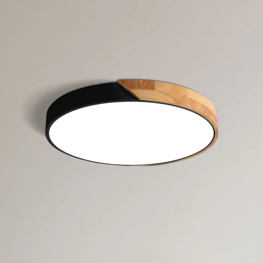 Delos - Skandinavische Holz-LED-Deckenlampe