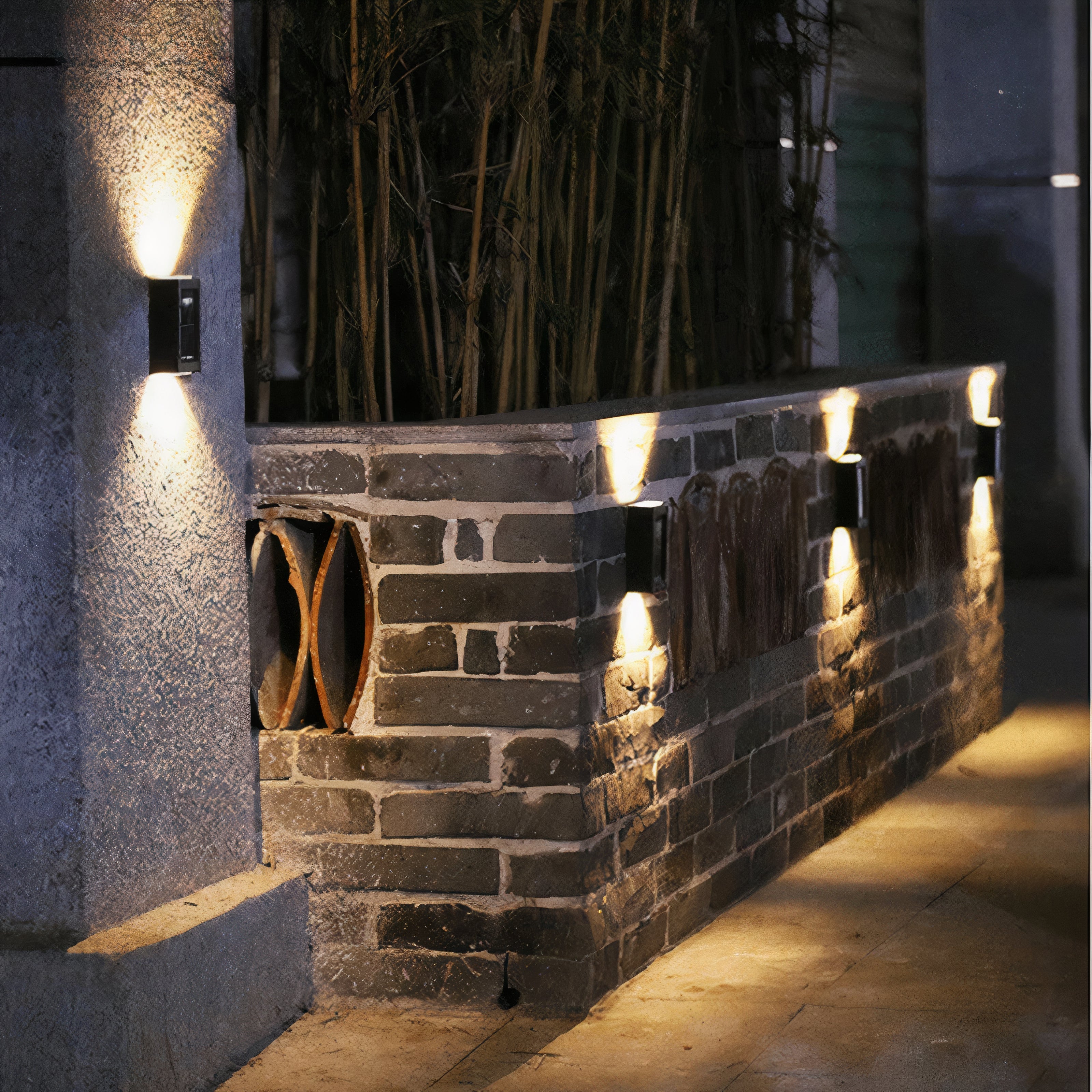 LuxeSolar Elegante LED-Wandlampe | Nachhaltige Solarenergie mit automatischer Funktion