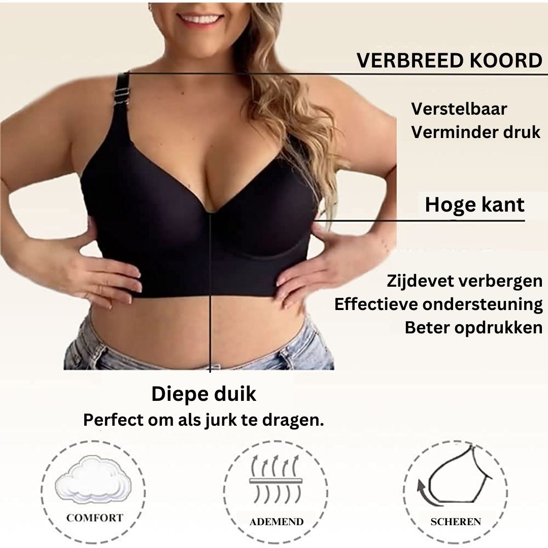 CurvEase | Tiefe Cup Push-Up BH