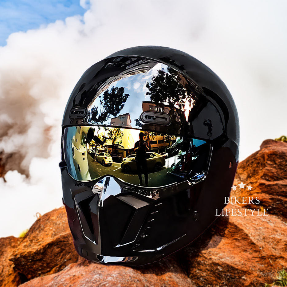 Retro Klassischer Motorradhelm DOT- und ECE-zugelassen Zeitloses Design