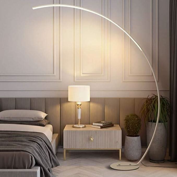 Moderne Gebogene Stehlampe – Elegante Bogenlampe für Wohnzimmer und Schlafzimmer