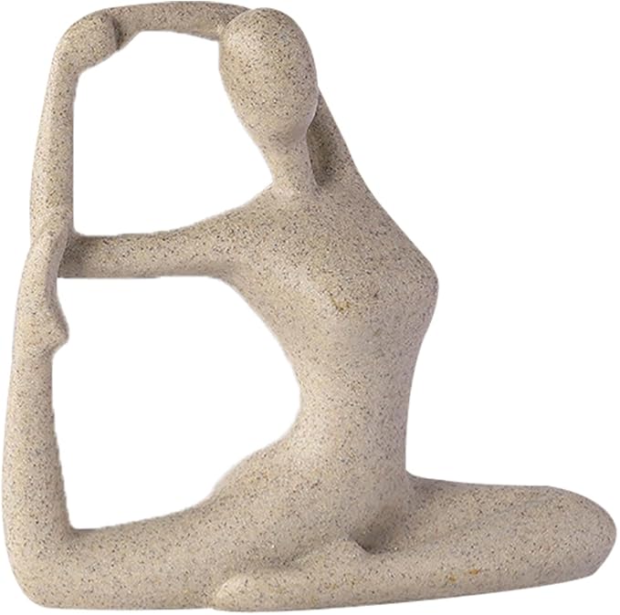 ZenJoy Frau in Yoga Statue – Moderne Innenraumdekoration aus Resin