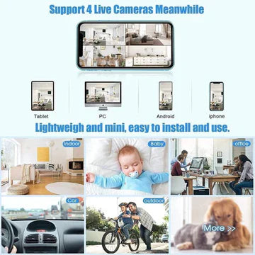 Mini kabellose magnetische Kamera mit Audio- und Video-Streaming