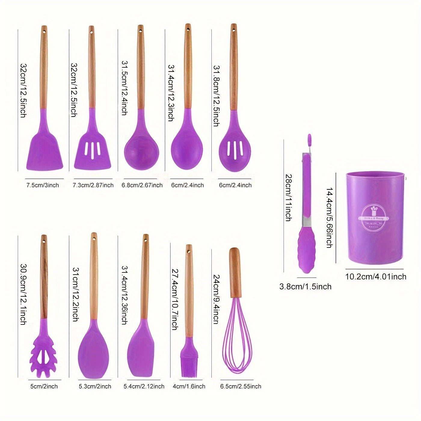 Premium 12-teiliges Küchenutensilien-Set