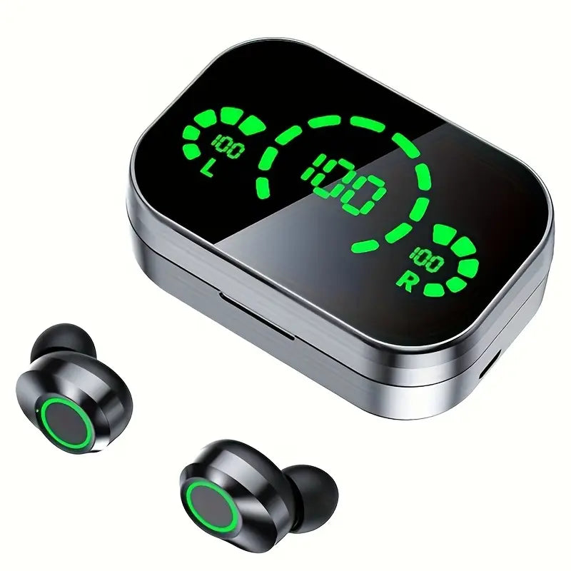 Soniq - UltraBass Wireless Earbuds – Sportliche In-Ear Kopfhörer mit Ladecase