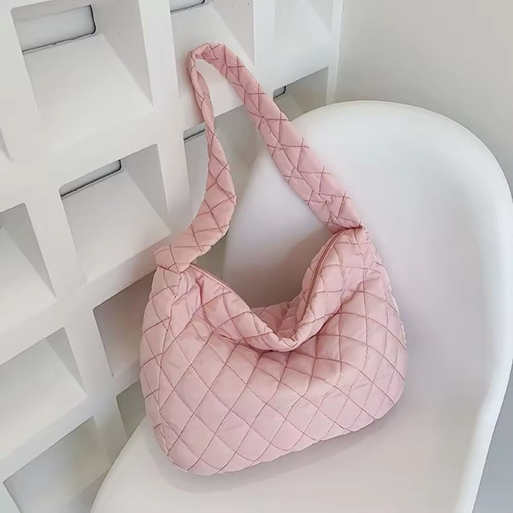 Gepolsterte Ballerina Extra Large Puffer Tote Crossbody Gepolsterte Schultertasche