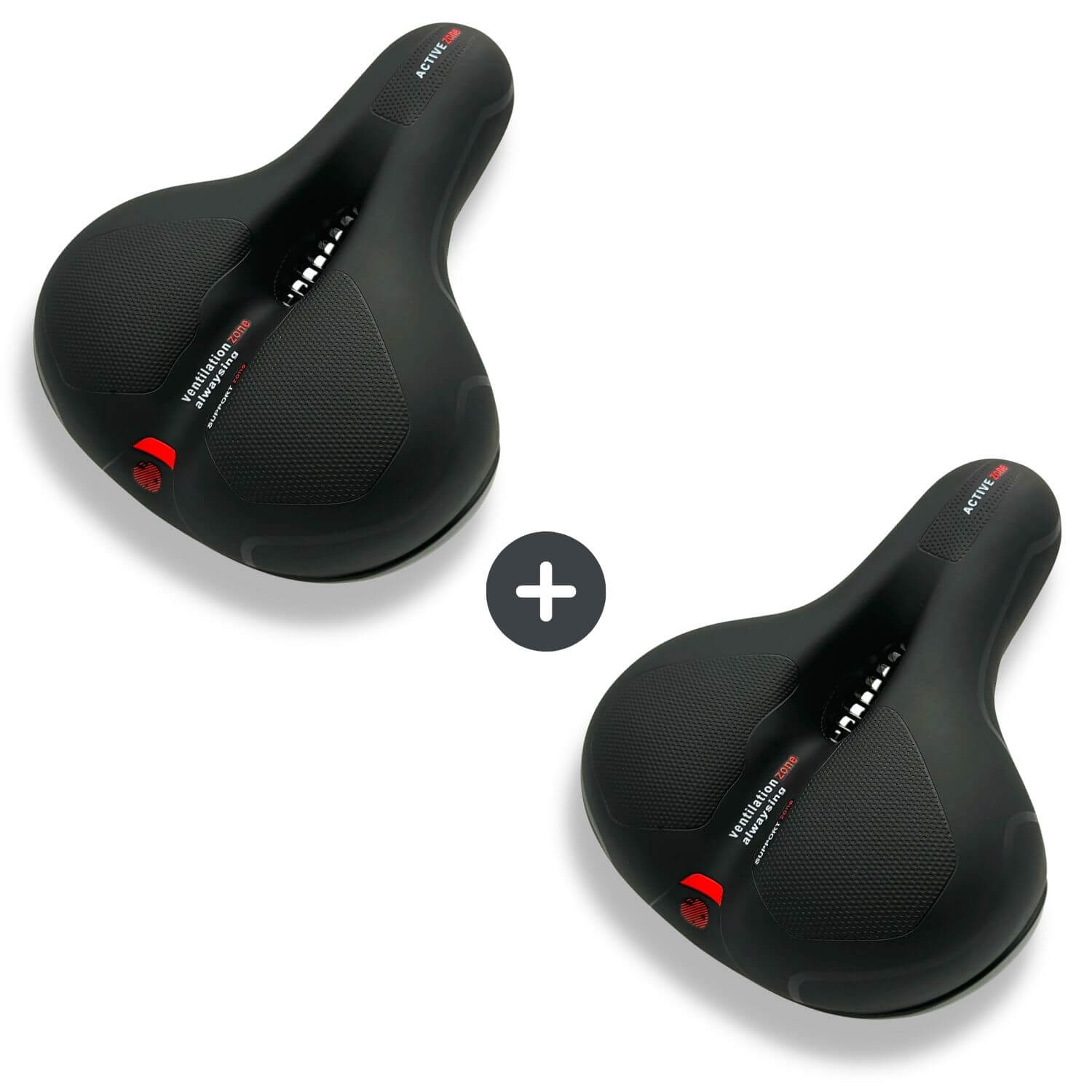 Sandsberg | CloudComfort Pro Fahrradsattel | Druckentlastender Memory-Schaum | Schwarz