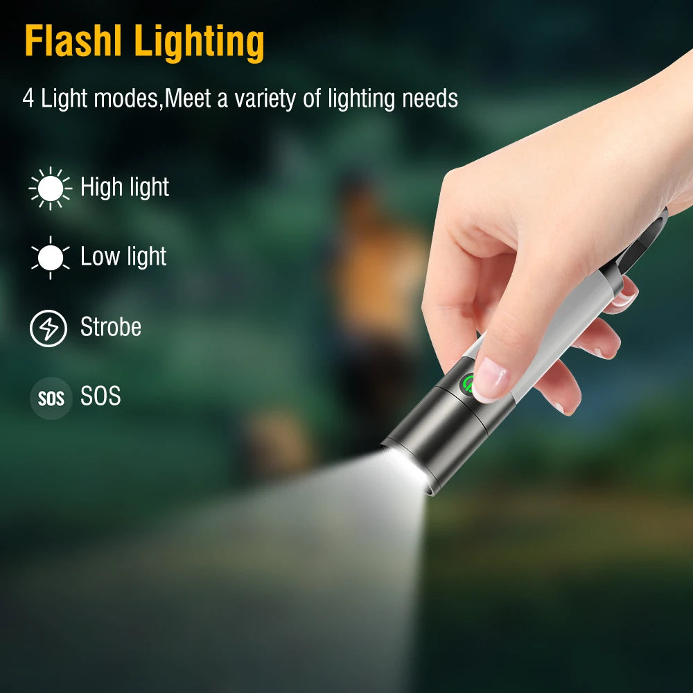 Boruit LED-Taschenlampe mit hoher Leistung