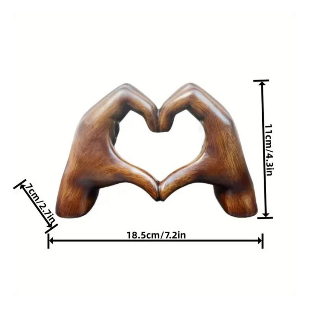 WoodLove - Herzförmiges Handwerk aus Eichenholz