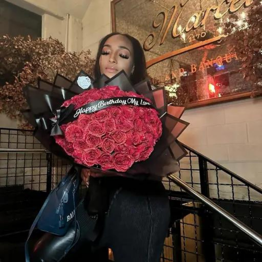 Glänzende Luxuriöse Rosen mit Funkelndem Finish