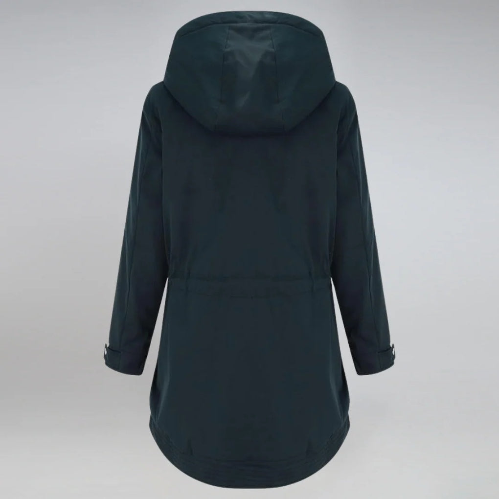 ArcticChic Damenparka – Wasserabweisende Winterjacke mit Verstellbarem Taillenzug und Warmer Fütterung