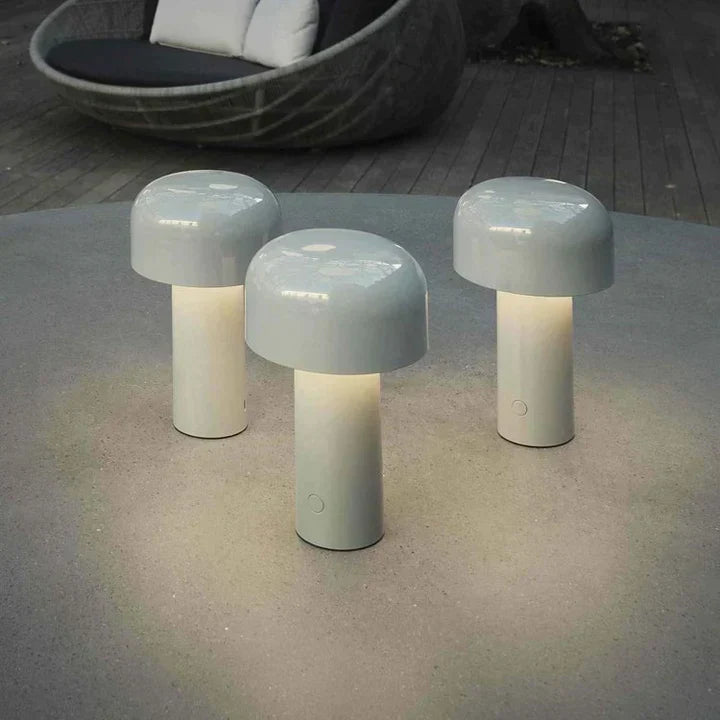 Wiederaufladbare Pilz Tischlampe für Innen und Außen