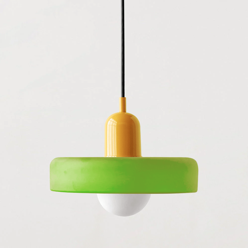Bauhaus Bunte Glas Hängeleuchte für Moderne Innenräume