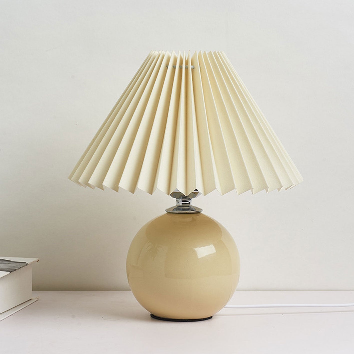 Nordic Ceramic Pleated Table Light | 1-Lampe
