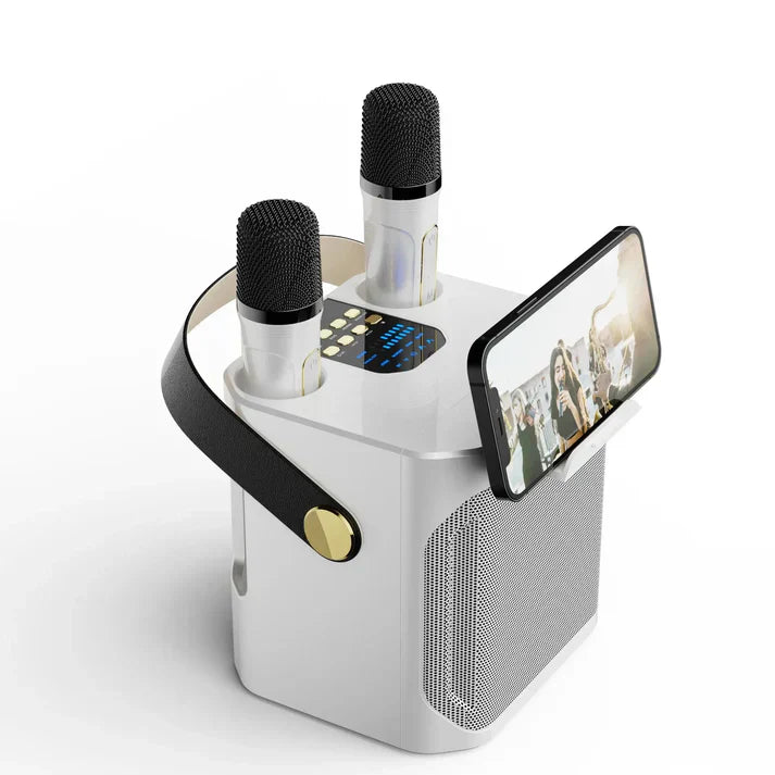 SoundJoy Karaoke Lautsprecher – Tragbare Bluetooth Boombox mit 360 Surround