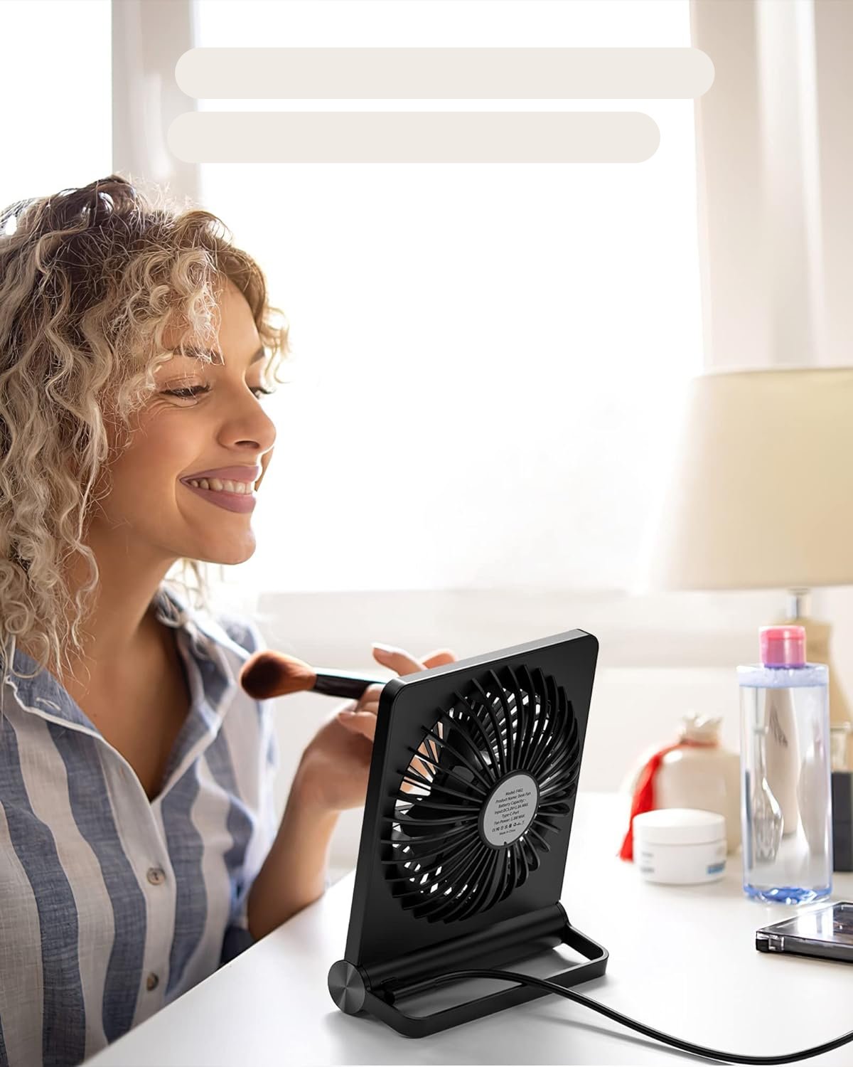 BreezeQuiet - Ultra-leiser kompakter Tischventilator für einen friedlichen Luftstrom