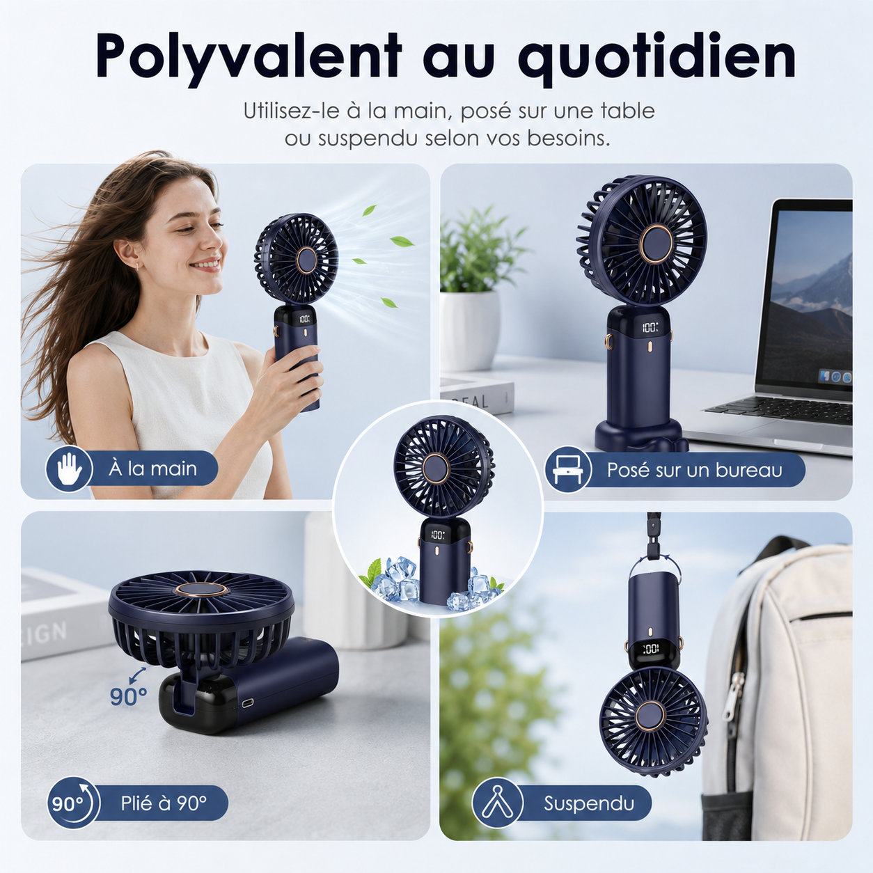 Wiederaufladbarer tragbarer Ventilator 5000mAh