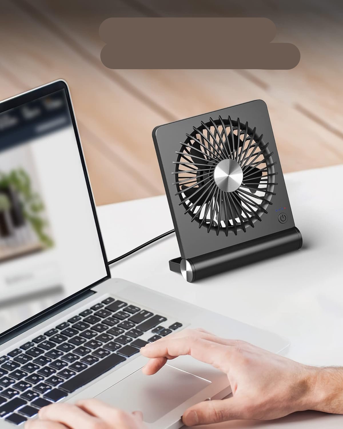 BreezeQuiet - Ultra-leiser kompakter Tischventilator für einen friedlichen Luftstrom