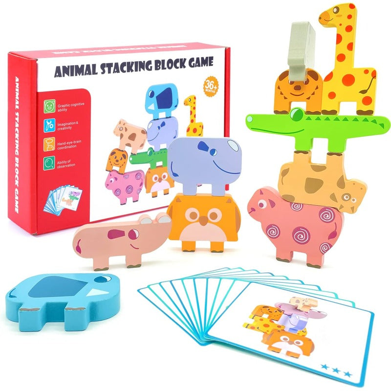 SensoryElegance Luxe Tier Stapelspiel | Kreatives und pädagogisches Spiel zur sensorischen Stimulation