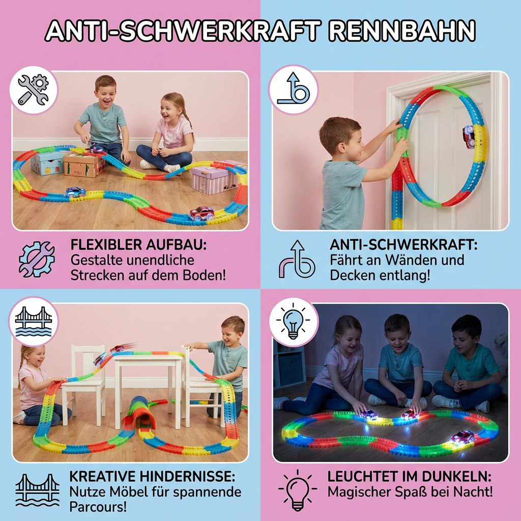 Anti-Schwerkraft Rennbahn für Kinder