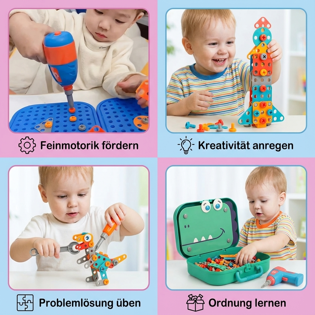 Dino Baukasten für Kinder Kreatives Handwerk