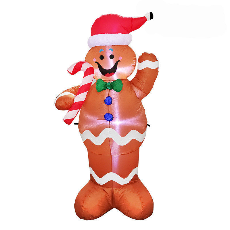 Aufblasbare LED Weihnachtsdekoration – Beleuchteter Schneemann für Außen