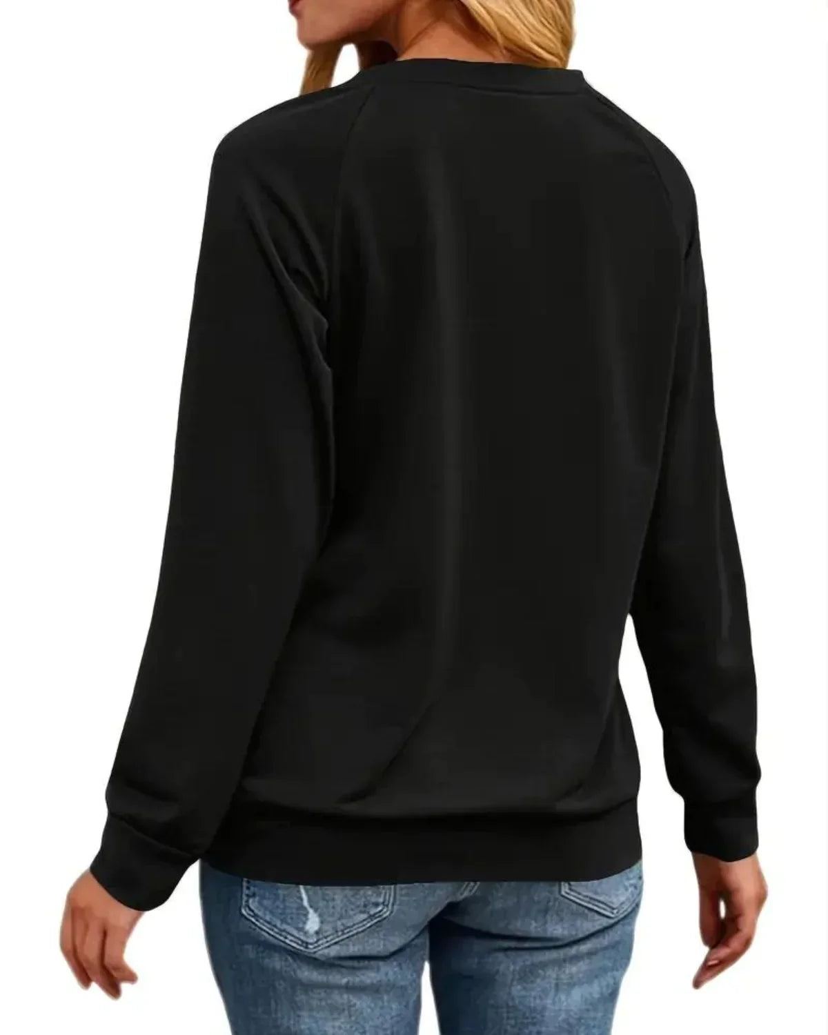 Festlicher Rentierpullover Damen – Warmer Weihnachtspullover mit Rundhalsausschnitt