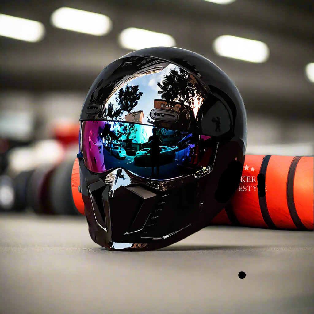 Retro Klassischer Motorradhelm DOT- und ECE-zugelassen Zeitloses Design