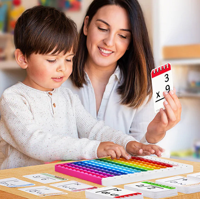 Mathéclat Premium Lernkarten | Innovative Mathematik Lernkarten und Pop Fidget Charts für effektives Lernen und stressfreies Üben